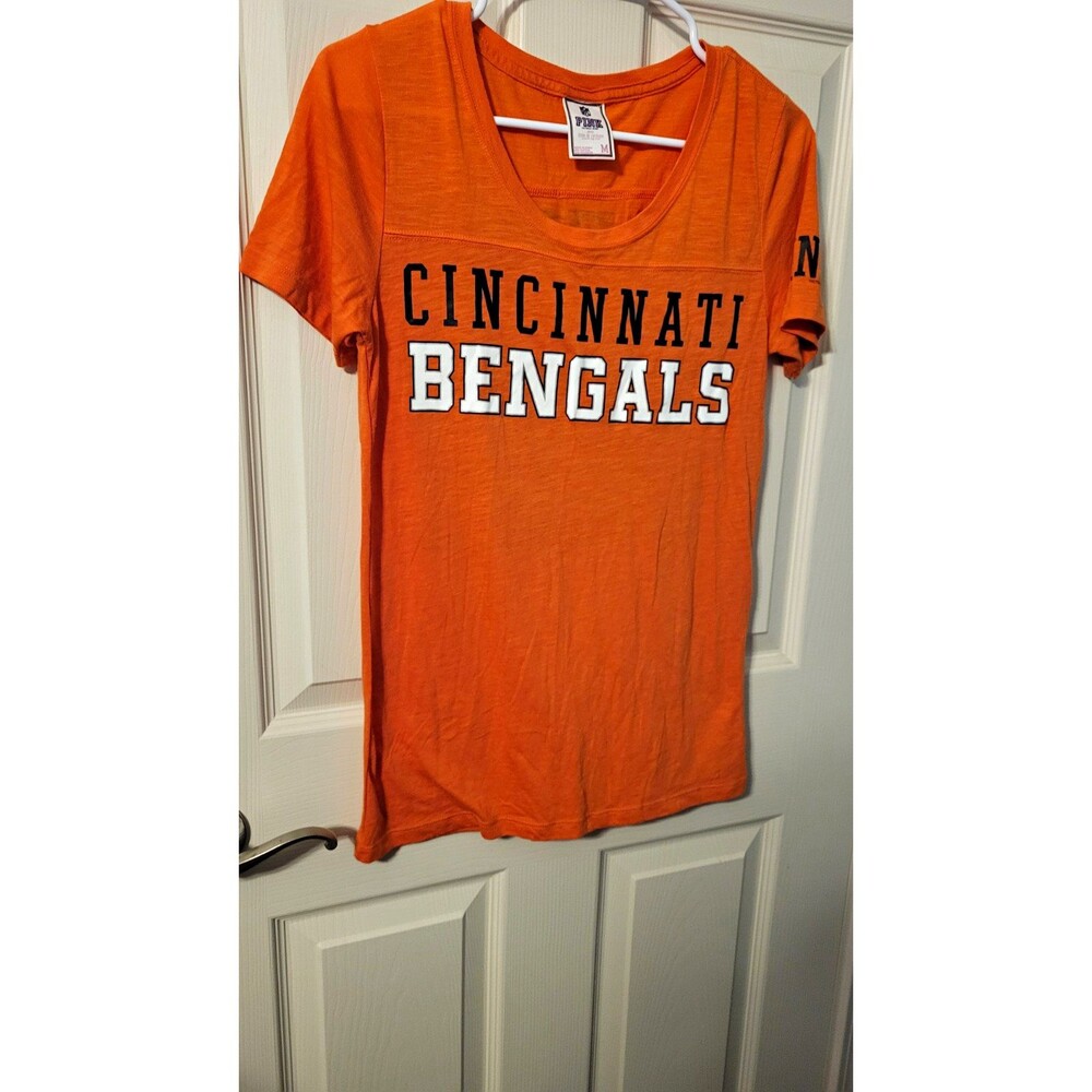 PINK NFL Cincinnati Bengals Orange Short Sleeve T-Shirt Women’s Size M